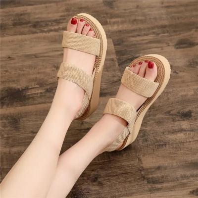 صنادل Slingback إسفين جديدة