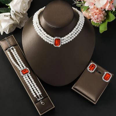 طقم مجوهرات نسائي فاخر